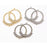 48x44mm Crystal Embellished Multi Loop Hoop Component in Antique Brass Plating from the Glam Collection (1 Pair)