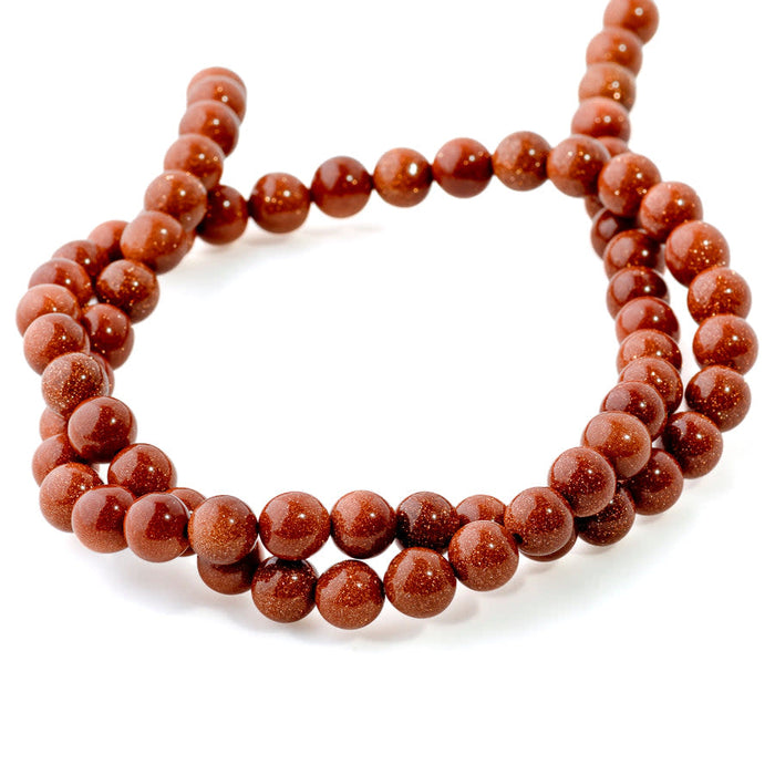 Goldstone 6mm Round - 15-16 Inch