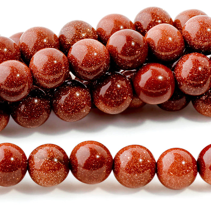 Goldstone 6mm Round - 15-16 Inch