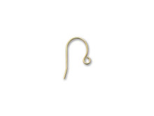 Gold-Plated Shepherd Hook French Ear Wire (1 Pair)