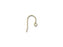 Gold-Plated Shepherd Hook French Ear Wire (1 Pair)