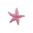 Pendant, Starfish 40x37.5mm, Enameled Brass Light Raspberry Pink, by Gardanne Beads (1 Piece)