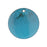 Pendant, Round with Burst 35mm, Enameled Brass Sapphire Blue, by Gardanne Beads (1 Piece)
