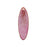 Pendant, Long Oval with Flower Pattern 45x14.5mm, Enameled Brass Raspberry Pink, by Gardanne Beads (1 Piece)