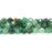 Green Strawberry Quartz 8mm Double Heart Faceted Star Cut - 15-16 Inch