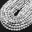 Natural Howlite 6mm Faceted Coin Bead Strand - AAA Grade