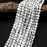 Natural Howlite 6mm Faceted Coin Bead Strand - AAA Grade