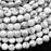 Natural Howlite 6mm Faceted Coin Bead Strand - AAA Grade