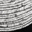 Natural Howlite 4mm Faceted Rondelle Bead Strand