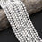 Natural Howlite 10mm Faceted Round Bead Strand - AAA Grade