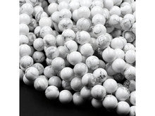 Natural Howlite 4mm Smooth Round Bead Strand