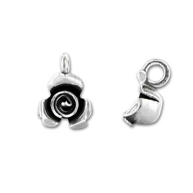 Hill Tribe Silver Three Petal Small Hill Tribe Rose