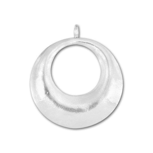 Hill Tribe Silver Donut Pendant