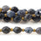 Iolite 6x8mm Triangle Diamond Cut Rice Bead - 15-16 Inch