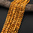 Natural Australian Yellow Mookaite Jasper 8mm Faceted Coin Bead Strand