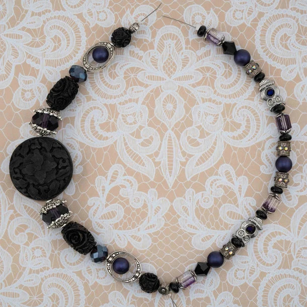 Jesse James Beads Curiosity Cabinet Bead Strand Duo - Carved Into the Night