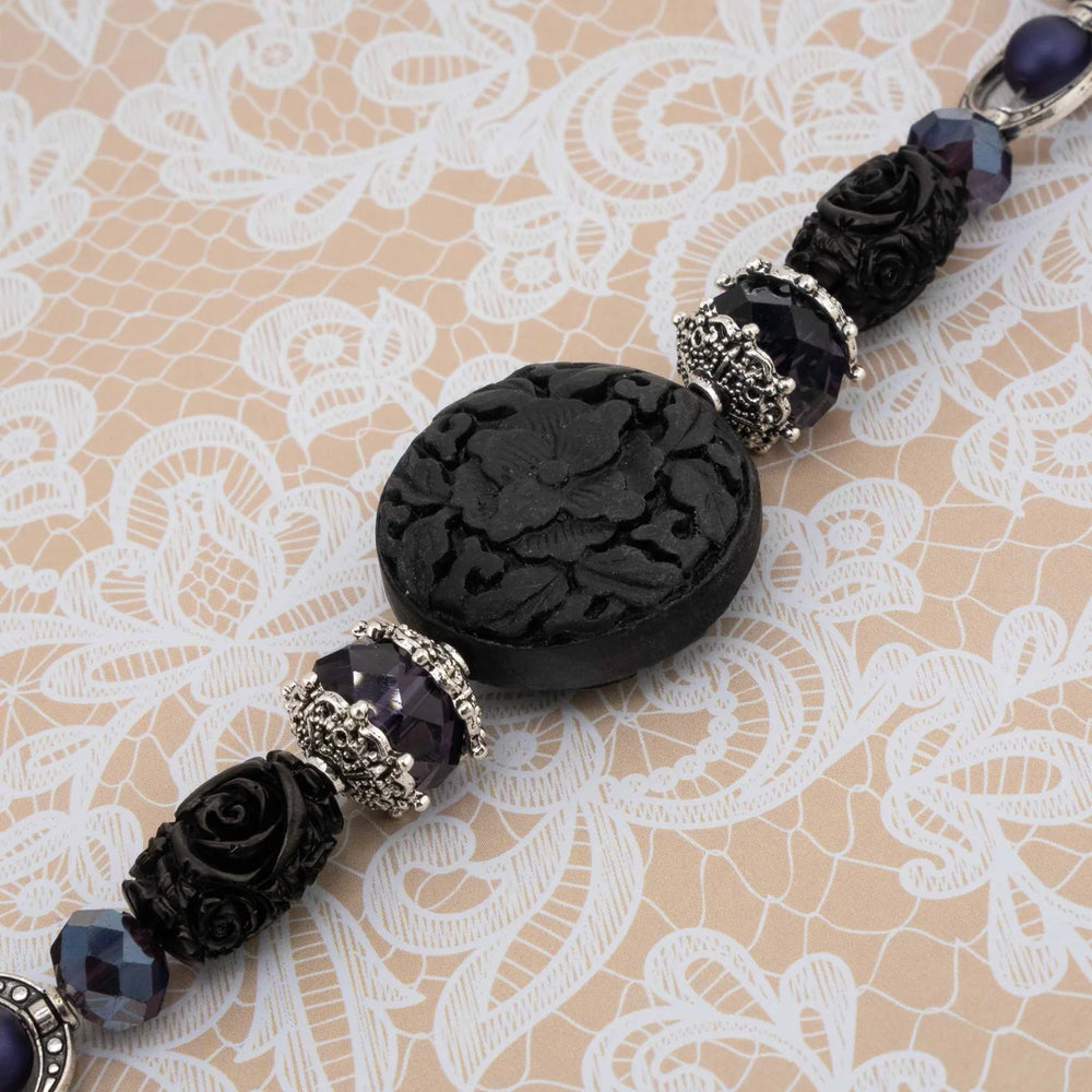 Jesse James Beads Curiosity Cabinet Bead Strand Duo - Carved Into the Night