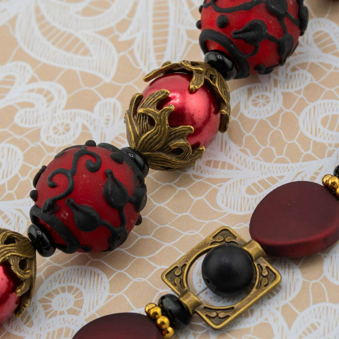 Jesse James Beads Curiosity Cabinet Bead Strand Duo - Strange Things Did Happen Here