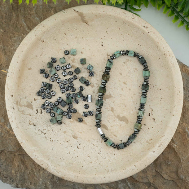 Jesse James Beads Bitty Stone Bead Mix - Emerald Island