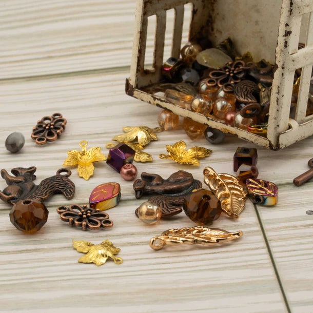 Jesse James Beads Autumn Bead Mix - Feeling Squirrely