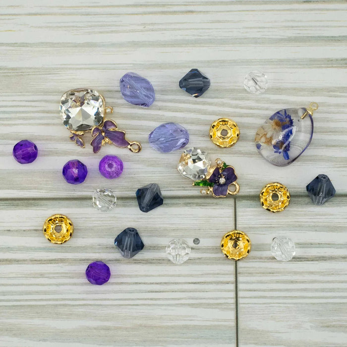 Jesse James Beads Bead Mix, Fluttering Purple