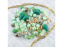 Jesse James Beads Ice Cream Glass Bead Mix - Mint Chocolate Chip