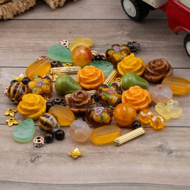 Jesse James Beads Autumn Bead Mix - Morning Glories