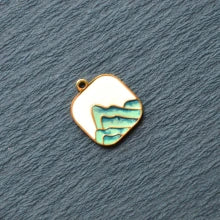 Jesse James Beads National Park 18K Gold-Plated Enamel Mountain Range Charm, 17 x 15mm