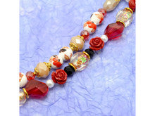 Jesse James Beads Ceramic & Glass Bead Strand Duo in Japanese Garden