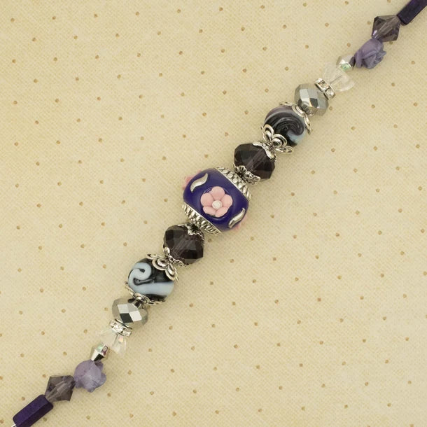 Jesse James Beads Boho Bead Strand - Dark Plum
