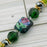 Jesse James Beads Autumn Lampwork Bead Strand - Deep In the Meadow