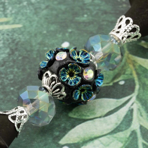 Jesse James Beads Autumn Bead Strand - Late Night Evergreen