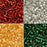 Exclusive Beadaholique Designer Palette, Miyuki Delica Seed Bead Mix, 11/0, Christmas Lights V2, 4 Color Set