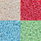Assorted Color Palette, 9/0 Preciosa Czech Cylinder 3cuts Bead Mix, Monet's Garden