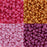 Assorted Color Palette, 6/0 Preciosa Czech Rocailles Round Hole Pony Bead Mix, Berry Kiss