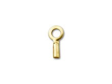 Gold-Filled 14K/20 Crimp End Cap with Loop (10 Pieces)