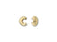 14K/20 Gold-Filled 2.5mm Crimp Covers (10 Pieces)