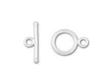 Sterling Silver 11mm Toggle Clasp (1 Piece)