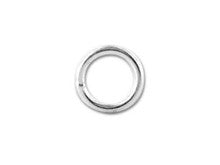 Sterling Silver Medium Closed Jump Ring, 0.76x5mm (10 Pieces)
