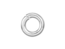 Sterling Silver Open Jump Ring - 0.035 x .180 inches, 0.90 x 4.60mm (10 Pieces)