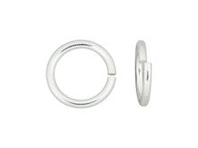 Sterling Silver 7mm Precision-Cut Open Jump Ring, 19 Gauge (5 Pieces)