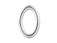 Sterling Silver Oval Jump Ring 6.4x9.6mm, 16 gauge (2 Pieces)