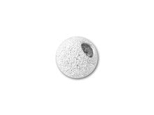5mm Sterling Silver Round Stardust Bead with 2.2mm Hole (5 Pieces)