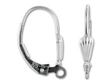 Sterling Silver Shell Lever-Back Earrings (2 Pieces)