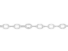 035 Sterling Silver Dapped Cable Chain by the Foot (1 Foot)