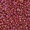 Toho Seed Beads, 8/0 #768 Rainbow Frosted Red (1 Tube)