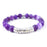 Matte Dog Teeth Amethyst Gemstone Modern Beaded Stretch Bracelet Kit (featuring Dakota Stones & TierraCast) - Limited Edition