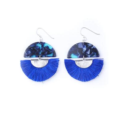 Jewelry Kit, FAN-tastic Tassel Earring Set, Blue - Limited Edition