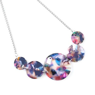 Acetate Collar Necklace Kit with Exclusive Adjustable Necklace Sliding Clasp - Multi Color - Limited Edition