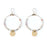 Gemstone & Coin Drop Earrings Kit - Matte Natural White Impression Jasper/Gold